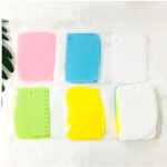 Cream Plastic Scraper Cake Cutter Color Scraper Three-piece Kitchen Baking Tools