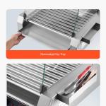 Electric 30 Hot Dog 11 Roller Commercial Grill Cooker Machine Cover 1600W