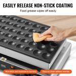 50PCS 43mm Mini Dutch Pancake Maker Commercial Dorayaki Baker 1700W
