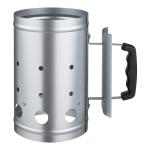 Charcoal Chimney Starter Heavy Duty Steel 4 Lbs Capacity BBQ Grill Fireplace