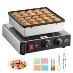 Mini Pfannkuchenmaker Dutch Muffin Waffeleisen Mit 43 Mm Durchmesser, Antihaftbeschichteter Poffertjes-Grill Aus Edelstahl, Elektrischer Mini Pancake Bäcker Für Zuhause Küche Restaurant