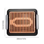 Non-stick Durable Electrothermal Barbecue Plate Fast BBQ Smokeless Grill with Temperature