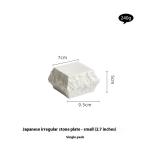 Japanese Irregular Stone Plate Dishes Hotel Restaurant