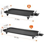 1Pc Electric Barbecue Grill Hot Plate Cooking BBQ Griddle Non Stick Table Top Grill Griddle For Indoor Outdoor Camping Picnic Family Gathering Friend Party