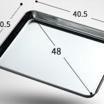 Stainless Steel Steamed Cake Baking Tray With Rectangular Thickened Shallow Tray