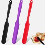 Baking Utensils, High Temperature Baking Silicone Tools, One-Piece Knife-Shaped Cake Cream Jam Spatula Wholesale