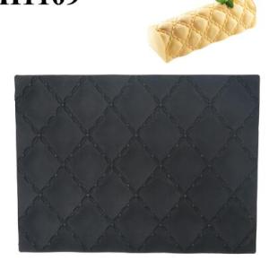 Mousse Roll Silicone Cake Mold Woven Heart-shaped Wood Grain Coffee Rhombus Mat Mold