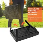 Portable BBQ Grill Foldable Charcoal Grill Lightweight Smoker Grill For Camping Picnics Garden Grilling