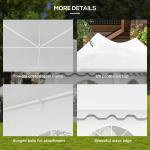 22.3' x 16.4' Large Party Tent Canopy Shelter with Carrying Bags and 2 Doors for Parties, Wedding, Events, BBQ Grill