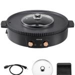 Hot Pot Mit Grill 1800 W 2 In 1 Elektrischer Rauchfreier Grill, Koreanischer BBQ-Grill Feuertopf Mit Separater Doppelter Temperaturregelung, Antihaftbeschichtete Pfanne, Für 2–8 Personen