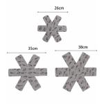3-Piece Set of Creative Pots and Pans Non-Stick Storage Protection Mat