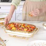 Household Creative Double-ear Square Casserole With Lid