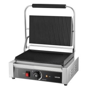 Commercial Panini Press Grill Electric Sandwich Maker Griddle Plate 13.5x9.3 In