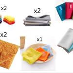 Double-Sided Kitchen Cleaning Magic Sponge Microfiber Non-Stick Kitchen Parts Washing Bowl And Pot Tools