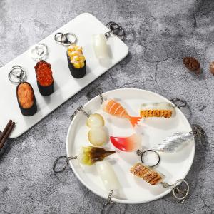 Pvc Simulation Japanese Sushi Dishes Keychain