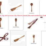 Teak Wood Non Stick Cookware And Kitchen Utensils
