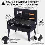 Portable Folding Charcoal BBQ Barbecue Camping Grill Travel Picnic Outdoor UK