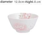Mino-yaki Japan imported cherry blossom ceramic tableware rice bowl household Japanese dishes plate steamed fish soup plate