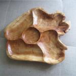 Solid Wood Food Fruit Cake Dessert Dinner Dried Plate Dishes Storage