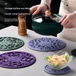 Classic Insulated Hollowed-out Silicone Casserole High-temperature Resistant Food Bowl Plate Mat
