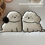 Cute Cartoon Puppy Dog Ceramic Dinner Plate Dessert Plate