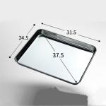 Stainless Steel Steamed Cake Baking Tray With Rectangular Thickened Shallow Tray