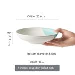 Plate Dishes Household Flat Shallow Western Foodsteak Dish Restaurant Soup Plate