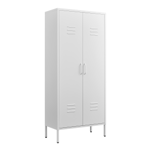 Modern Storage Cabinet With Adjustable Shelves, Magnetic Door Stopper, Aluminum Alloy Handles, And Breathable Design For Home Organization - Ideal For Living Room, Bedroom, Or Entryway