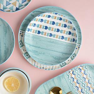 Nordic Ins Style Geometric Ceramic Dishes And Tableware
