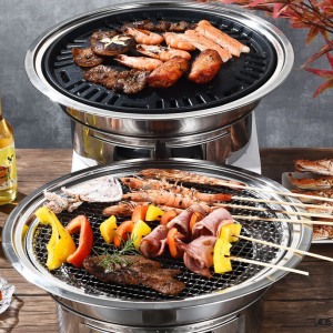 Korean Stainless Steel Charcoal Barbecue Grill For Consumer And Commercial Use