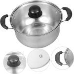 5-Piece Stainless Steel Saucepan Set For Induction And All Hobs, Kitchen Cookware Office & School Supplies