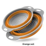 Drain Basket Circular Kitchen Utensil Folding