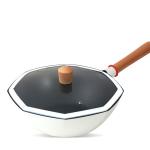 Wok Cooking Pot Household Maifan Stone Non-stick Frying Pan Without Oil Smoke Gas and Induction Cooker Cookware