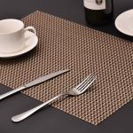 Pvc Heat-Insulating Western Table Cloth Cups And Dishes Mats Disposable Simple Rectangular Placemats