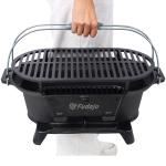 Outdoor Oval Cast Iron Grill, Portable Charcoal Grill, And Desktop Cast Iron Frying Pan