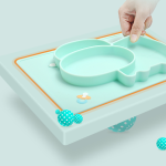 Baby Silicone Suction Cup Dishes Cartoon Learning Bowl Infant Feeding Bowls
