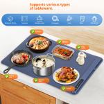 Multifunctional Household Intelligent Silicone Dishes Warming Plate Dining Table Heating Insulation