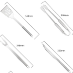 10 pieces of bbq barbecue tools outdoor baking utensils