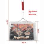 Hamburger Barbecue Grill Tool Galvanized Iron Wire