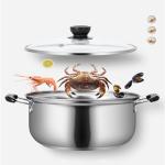 5PCS Induction Non Stick Stainless Steel Healthy Cookware Cooking Pot Stockpot