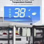 72"W Commercial Refrigerator, 18.7 Cu. Ft Sandwich Prep Refrigerated Table, Mega Top Food Prep Fridge With 18 Pans And Cutting Board, Stainless Steel Salad Prep Cooler For Restaurant, Food Truck