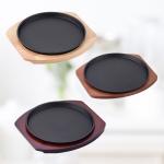 Cast Iron Teppanyaki Grill Commercial Round Barbecue Pan
