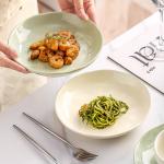 Cream Style Ceramic Plate Dishes Household