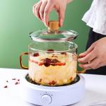 Color Handle Casserole High Temperature Resistance Glass Pot