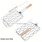 Electroplating Creative Folding Handle Household Anti-scald Barbecue Clip Outdoor Cooking Corn Toast Clamp