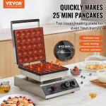 Mini-Pfannkuchenmaker Kommerzielle Dutch Mini Pfannkuchen Maschine, 25 Stk., 43 Mm Durchmesser, Dorayaki-Backmaschine, 1700 W, Temperatur- Und Zeitregelung, In Küchen, Cafés Und Restaurants