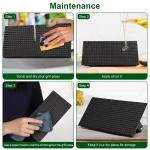 2Pcs Cast Iron Grill-1Pc Rectangular & 1Pc Round Press Pre-Seasoned Steak Weights Smash Burger Press Bacon Meat Smasher With Wood Handle 7in Round & 8.2x4.25in Rectangular Grill Press