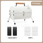 Portable Grill For Both Frying And Baking Purposes