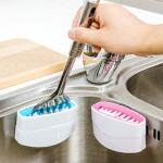 Creative Kitchen Knife And Fork Chopsticks Cleaning Brush With Suction Cup Fruit And Vegetable Cleaning Brush Kitchen Cleaning Brush