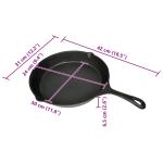 Cast Iron Grill Pan 30 cm Round